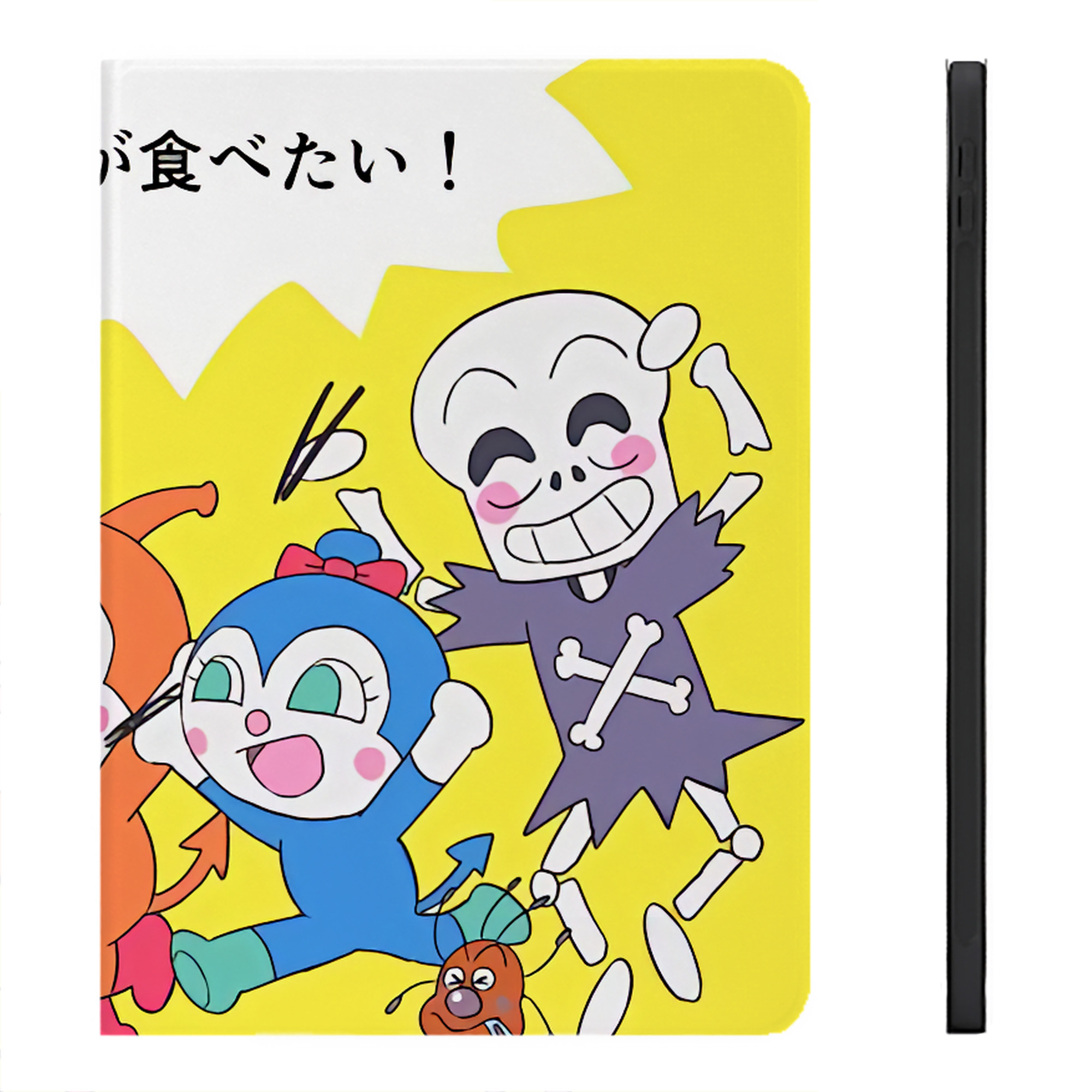 （画像用） アンパンマン Anpanman IPadケース ペンホルダー付き ブックスタイルデザイン